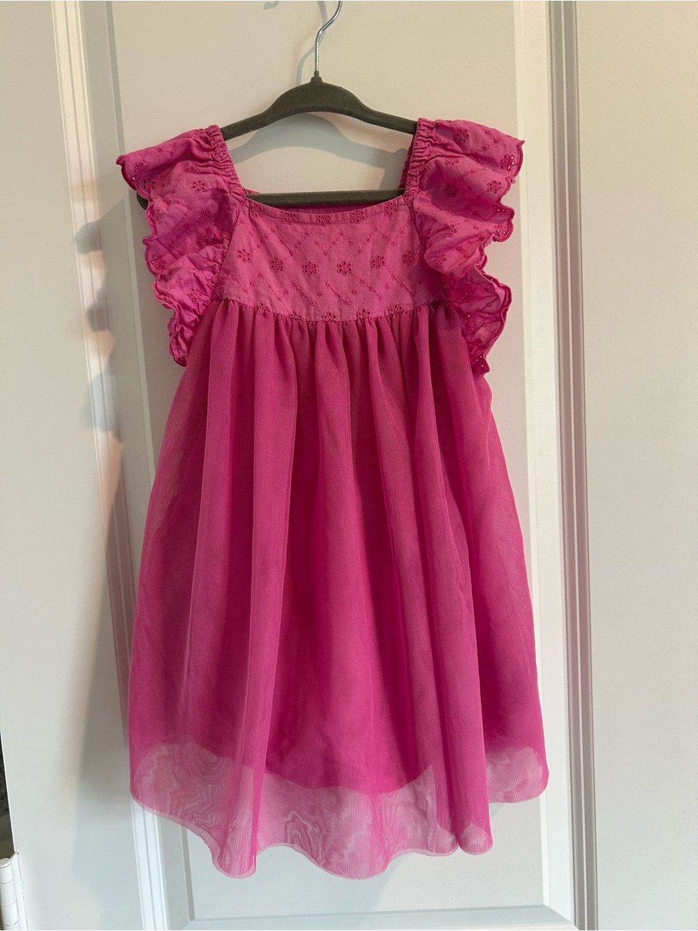 Cat & Jack Pink Eyelet Toddler Dress